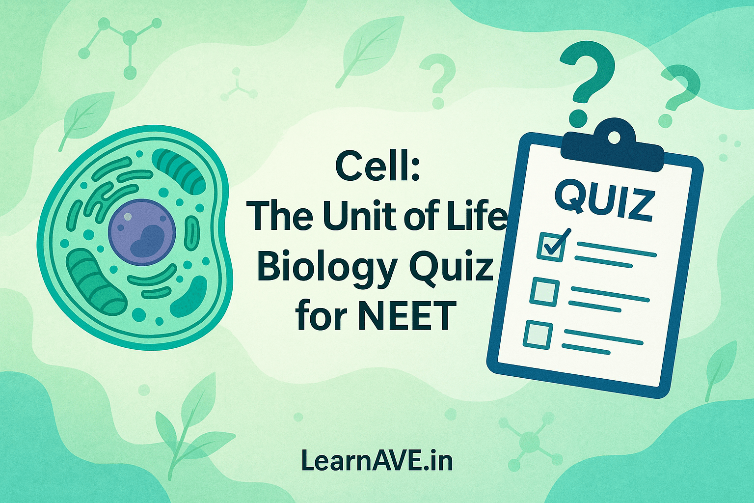 Ace your NEET prep with 100+ free MCQs on 'Cell: The Unit of Life' for Class 11. Take this biology quiz online and strengthen your concepts effectively!