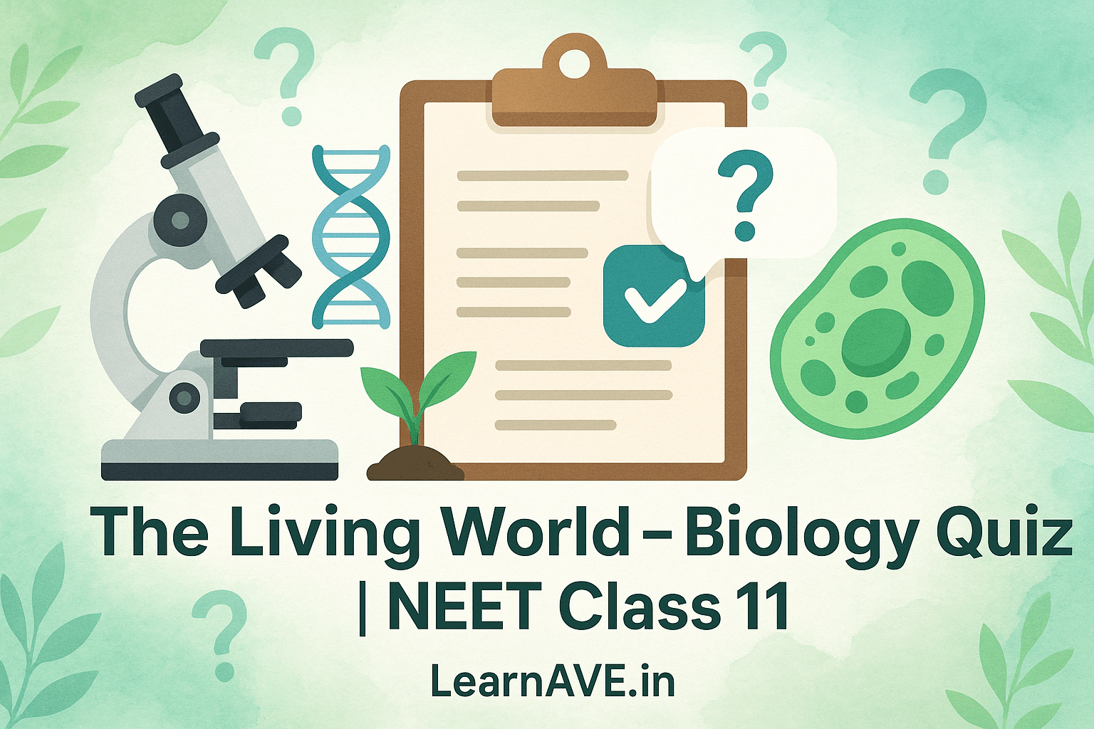 The Living World Biology Quiz for NEET – Class 11 for free